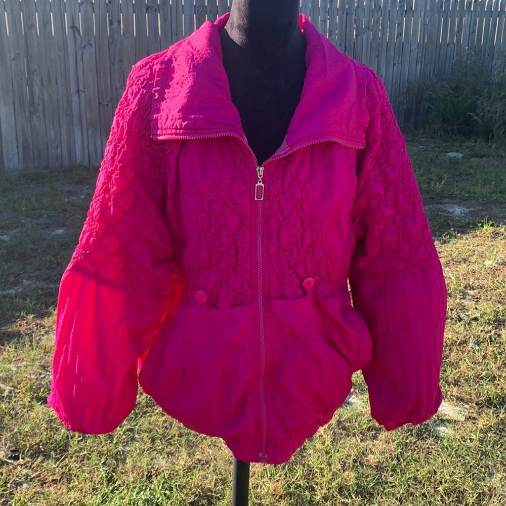 GREAT CAVALIER ST PAUL Pink Retro Quilted 80s Pink Jacket M